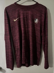 Nike Florida State Seminoles T Shirt Mens Small Red FSU Long Sleeve - Picture 1 of 1