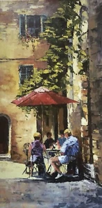 James Pratt Giclee auf Leinwand SIENNA CAFE 1 signiert & nummeriert - Bild 1 von 5