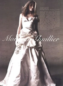 2006 Monique Lhuillier brides bridal fashion 1-page MAGAZINE AD - Picture 1 of 1