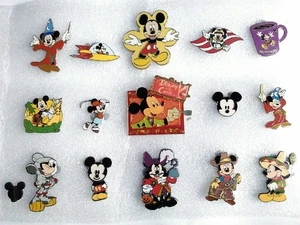 DISNEY PINS / MICKEY MOUSE LOT OF FIFTEEN (15) - Picture 1 of 4