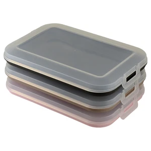 3er Set Frischhaltedose Aufbewahrungsbox Stapelbox Wurst Käse Vorrat bunt - Bild 1 von 6