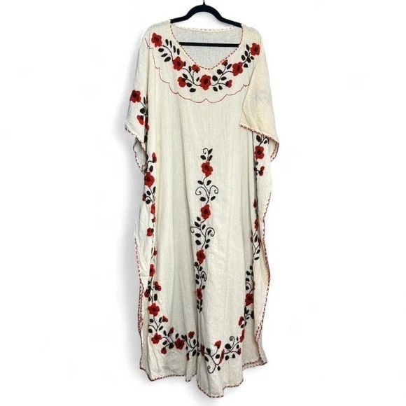 Sellinghub21 Women's Long Kaftan Dress - Elephant Brown Maxi Kimono Style, One Size Large
