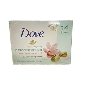 Dove Pistachio Cream Bar Soap Magnolia Scent 14 Bars Rare Sealed Discontinued - Picture 1 of 4