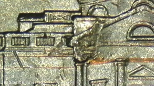 2014 D Nickel Die chip - Picture 1 of 4