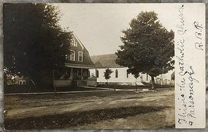 Catholic Church & Parsonage Otsego Michigan RPPC Postcard B908 - Picture 1 of 3