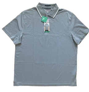 Ted Baker Men’s Textured Polo T-Shirt,Gray Size XL - Picture 1 of 6