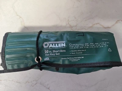 ALLEN 56011 SAE Hex Key Set W/Storage Pouch - Image 1 of 3