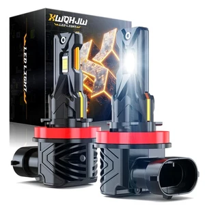 2pcs blanca LED Kit de bombillas de luz antiniebla para for Kia Optima 2011-2015 - Picture 1 of 11