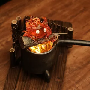 GENUINA ShenYin Studio Howl's Moving Castle Calcifer Estatua con LED - En mano - Imagen 1 de 12
