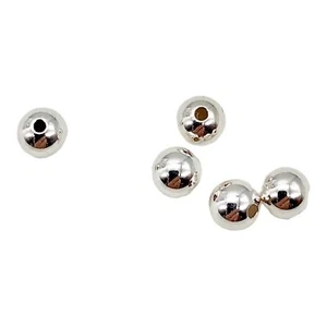 Designer 5 Sterling Silver 4mm Seamless Round Beads for Jewelry Making - Picture 1 of 8