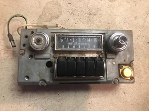 ALL TRANSISTOR AM PUSHBUTTON CAR RADIO 1964 RAMBLER CLASSIC & AMBASSADOR Chrome - Picture 1 of 5