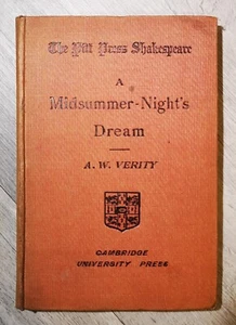 Shakespeare A Midsummer Night's Dream 1917 Cambridge Pitt Press - Picture 1 of 16