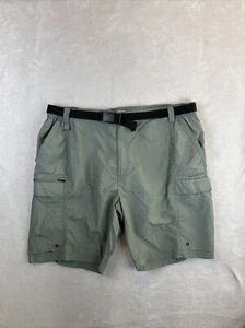Herren Coleman Nylon Wander Stretch Taille Cargo Shorts Olivgrün Größe 44-46 - Bild 1 von 9