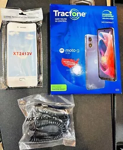 Tracfone Moto G Play 2024/ 50MP Camera/ 64GB/ 6.5" HD+ Display - New + 2 BONUS - Picture 1 of 2