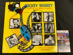 ALBUM/RECORD VINILE MICKEY ROONEY FIRMATO A MANO THE ULTIMATE PERFORMER JSA/COA - Foto 1 di 5