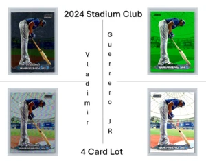 Lote 2024 Topps Stadium Club (4) Guerrero Jr. - Base, Cromo, Refractor y Verde - Imagen 1 de 9