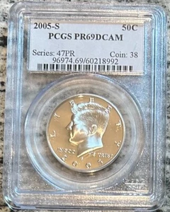 2005-S Kennedy Half Dollar PCGS PR69 DCAM - Bild 1 von 2