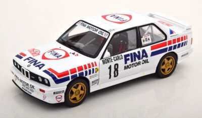 SOLIDO 1:18 AUTO DIE CAST METAL  BMW E30 M3 RALLY MONTE CARLO 1989 #18  S1801518 - Immagine 1 di 4