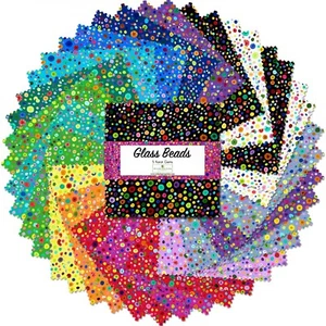 5in Squares Essential Glass Beads 42 pcs 5in Squares 5" Charm Pack 507-78-507 - Picture 1 of 1