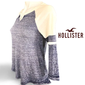 Hollister Women's T-shirt 3/4 Sleeve 2 Color blue/white Size XS new $24.95 - Picture 1 of 10