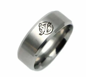 Ghostbusters No Ghost Logo Edelstahl Band Fingerring - Bild 1 von 1