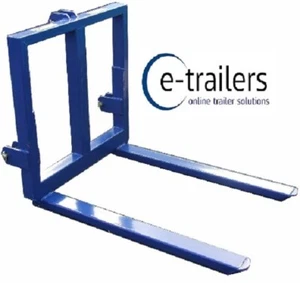Tractor Pallet Forks Attachment for 3 Point Linkage -Hay Bale Mover -1000kg max - Picture 1 of 1