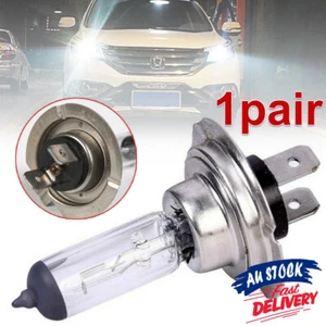 2x Lamp Bulb Car Headlight H7 Light Globes White Super 55W Xenon Halogen 12V - Picture 1 of 10
