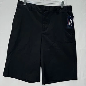Boys French Toast Shorts 18 Husky Black School Uniform Adj Waist 12" Inseam New - Picture 1 of 13