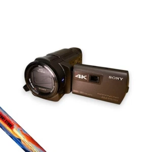 SONY FDR-AXP35 4K Compact Video Camera Handycam 10x Optical Zoom Bronze Brown JP - Picture 1 of 4