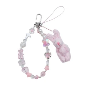 Rabbit Phone Pendant Charming Phone Jewelry Phone Chain Acrylic Alloy Material - Zdjęcie 1 z 8