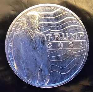 2024 45th President Donald Trump Bullion - 999 Silber 1 Oz Unze Kunst Runde Münze - Bild 1 von 2