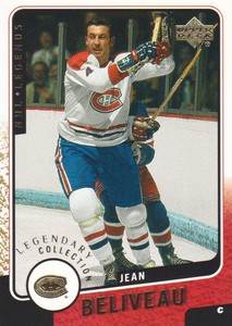 2000-01 Upper Deck Legends Hockey Gold #64 Jean Beliveau 100/375 Canadiens