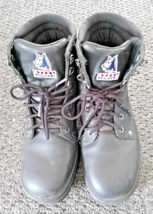 Steel Blue Whyalla Lace Up Safety Boots Toe Cap Waterproof Black Mens Size AU 9 - Picture 1 of 8