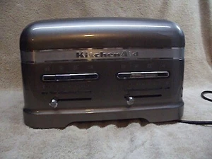 Kitchen Aid Artisan Medaillon Silber 4 Schlitz Toaster - Bild 1 von 17