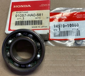 Honda OEM Bearing - Rear Brake Panel TRX350 TRX500 TRX400 ATC250 + 91057-HA0-681 - Picture 1 of 1