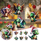 2D Acrylic Cartoon Dinosaur Christmas Tree Pendant Christmas Cartoon Cute
