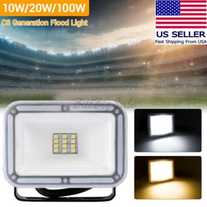 LED Flood Light 12V 10W 20W 100W Spotlight Security Yard Garden Outdoor Lamp - Picture 1 of 14