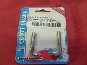 1966 1967 1968 1969  Mustang Cougar Convertible Top Latch Hooks 66 67 68 69 - Picture 1 of 1