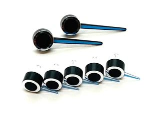 Chevrolet GMC GM Truck & SUV Cluster Gauge Needle Set - ICE BLUE / CHROME - Picture 1 of 1