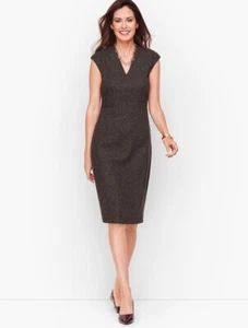 NWT Talbots Luxe Sheath Dress Donegal Tweed Size 8P - Picture 1 of 4