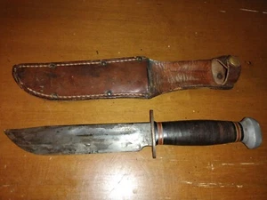 Vintage WWII PAL RH-36 War trench art  style fighting knife Dagger with sheath  - Picture 1 of 11