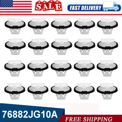 20Pcs For Nissan Car Front Fender Flare Wheel Arch Molding Clips Retainer Clips Foto 1 de 4