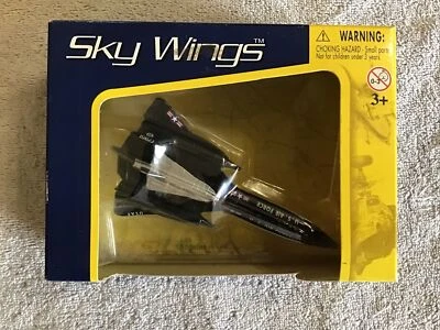 Avión de vigilancia Motor Max Sky Wings SR-71 BLACKBIRD diecast sellado Foto 1 de 4