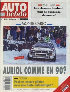 AUTO HEBDO n°814 28/01/ 1992 MONTE CARLO AUDI S2 ABT - Imagen 1 de 1
