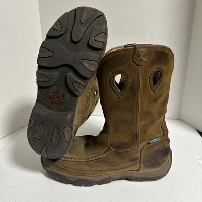 Twisted X 11" Comp Toe Work Boot Brown Mens Size 10M - Image 1 of 4