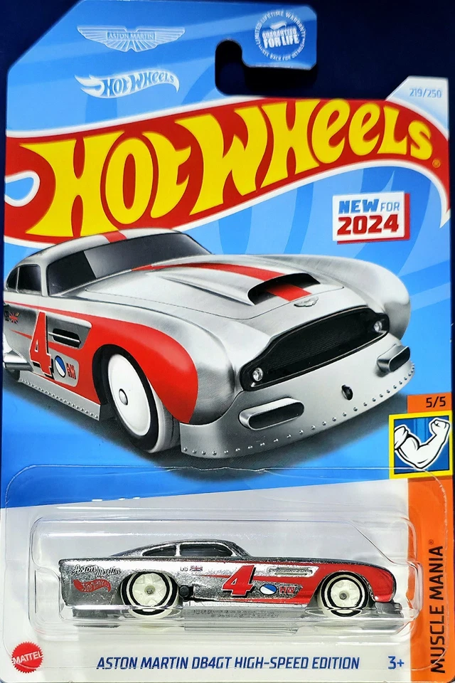 2024 Hot Wheels Aston Martin DB4GT High Speed Edition #219/250 Muscle Mania 5/5 - Image 1 of 1