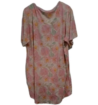  Flora Nikrooz мягкий ночь рубашка/платье 2 X (18/20) уютный удобный мягкий цветочный вязаный плюс - Изображение 1 из 4