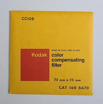 Kodak Wratten CC10B Color Compensating Filter 75x75mm Blue CAT 1496470 Sealed  - Image 1 of 2