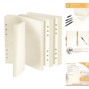 A5 Nachfüllpapier Gepunktete, 180 Blatt Papier Nachfüllbar Notizpapier 6 Löch... - Bild 1 von 2