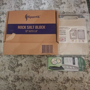 Spantik Himalayan Rock Salt Block 12x8x1,5 cottura griglia condimento con extra - Foto 1 di 13